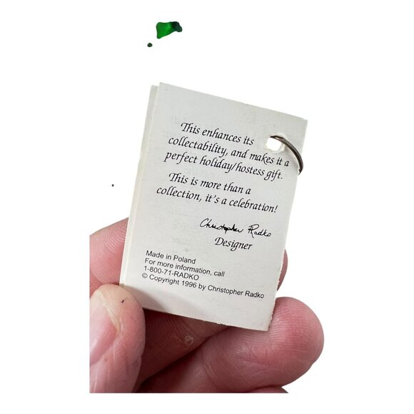 Christopher Radko ABC Ornament Hand-blown Glass Ornament 6 in 1996 NEW w/ Tag - Picture 7 of 7